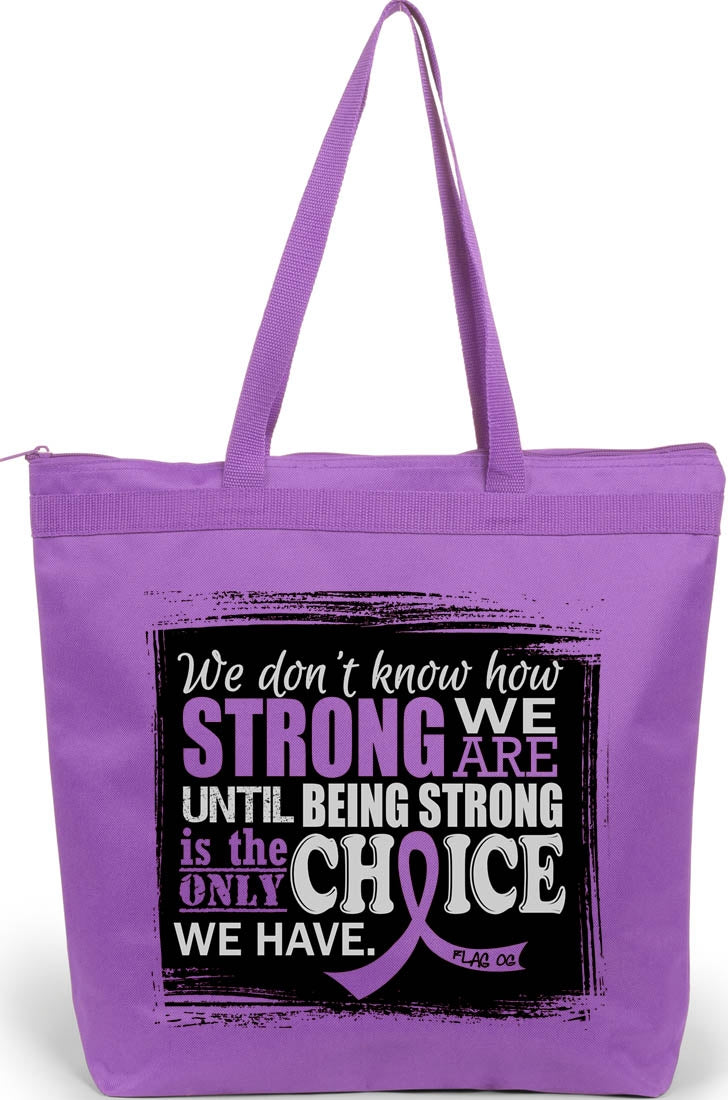 "How Strong We Are" Darcey Tote Bag - Lavender
