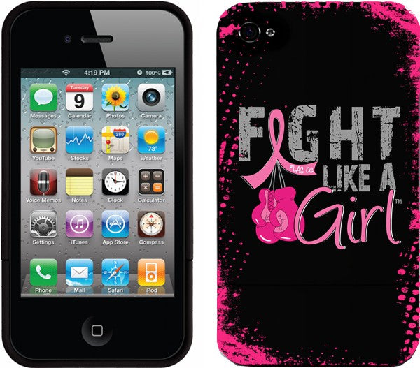 Official Fight Like a Girl brand IPhone 4 / 4S Slider Case