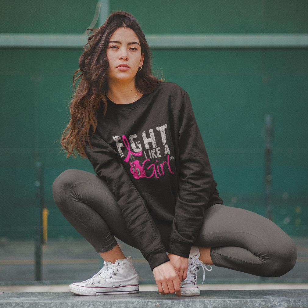 "Fight Like a Girl Knockout" Unisex Sweatshirt