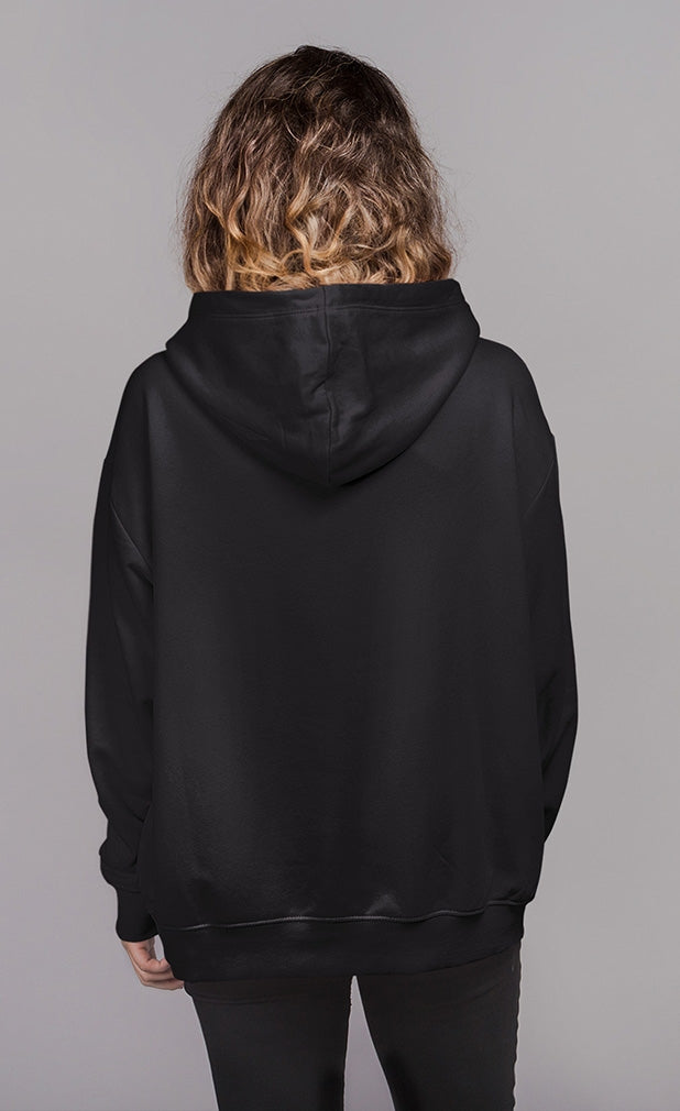 "Fight Like a Girl Knockout" Unisex Hoodie - Black w/ Pink