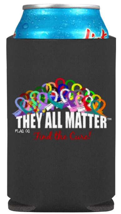 They All Matter Collapsible Can Cooler - Black