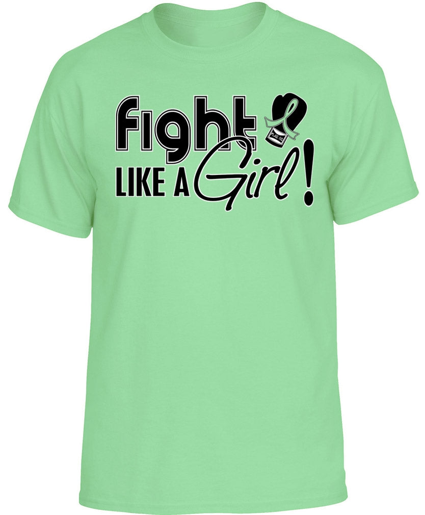 "Fight Like a Girl Signature" Unisex T-Shirt - Light Green