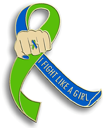 Fight Like a Girl Lapel Pink - EDS