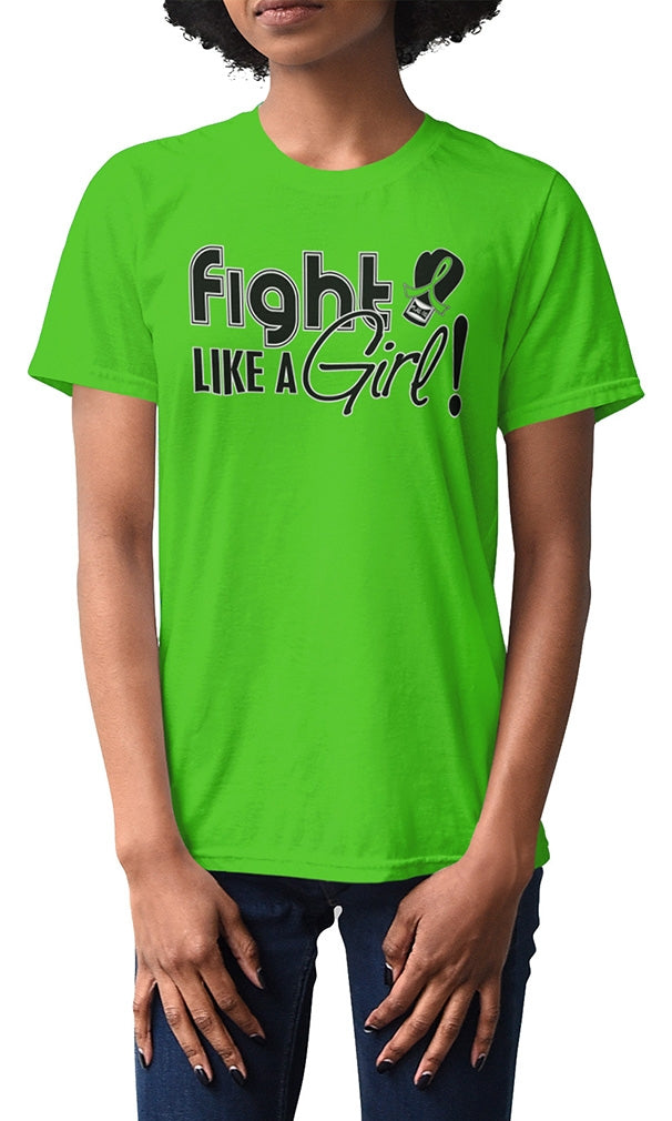 "Fight Like a Girl Signature" Unisex T-Shirt - Lime Green