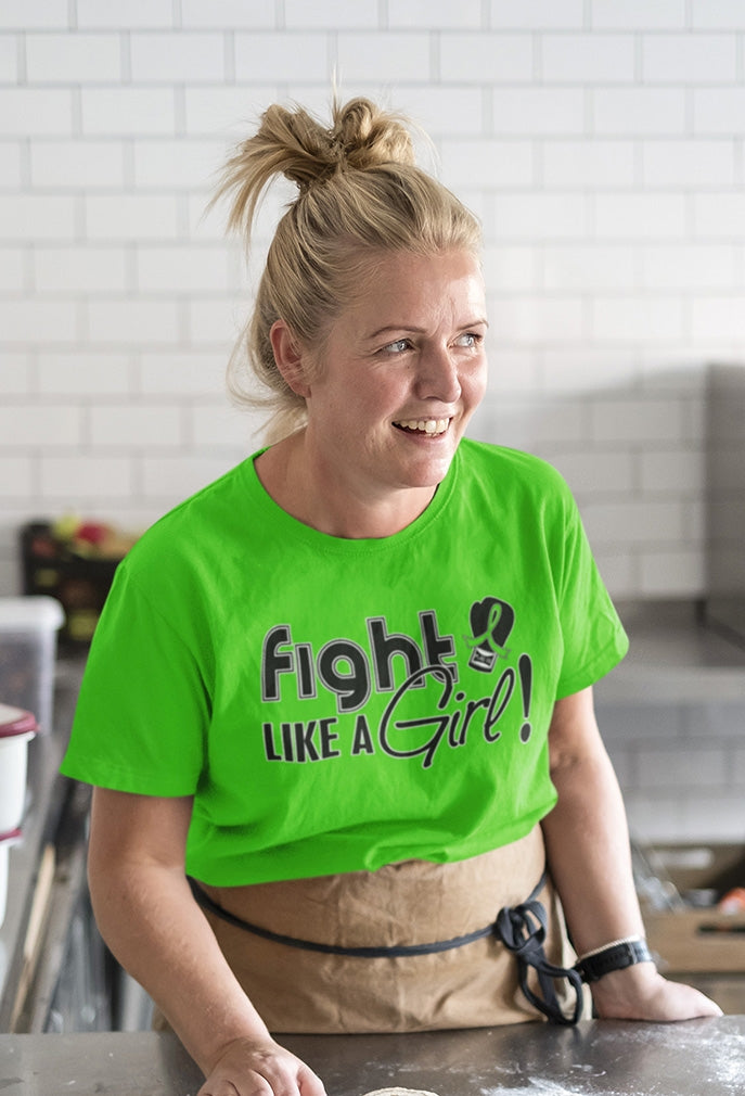 "Fight Like a Girl Signature" Unisex T-Shirt - Lime Green