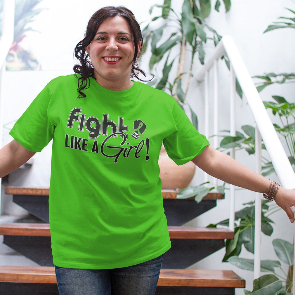 "Fight Like a Girl Signature" Unisex T-Shirt - Lime Green