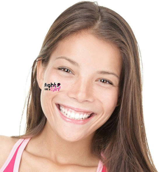 Fight Like a Girl Temporary Tattoos 3