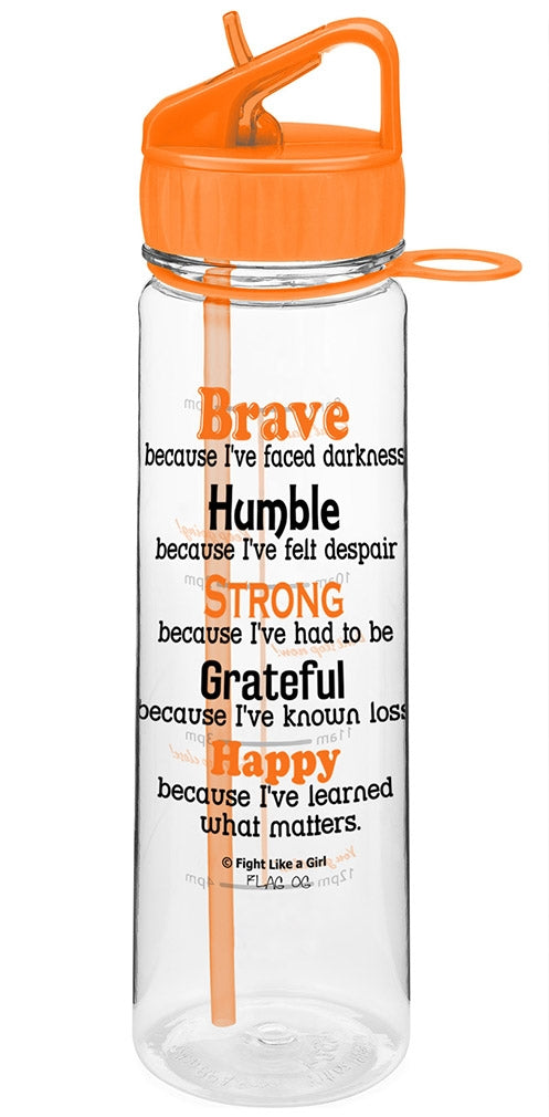 "Brave" SlimKim II Water Bottle - Orange