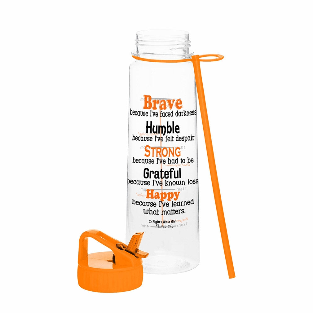 "Brave" SlimKim II Water Bottle - Orange