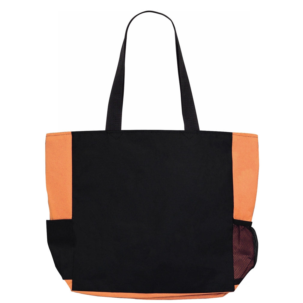 "Fight Like a Girl Script" Dakota Tote Bag - Orange