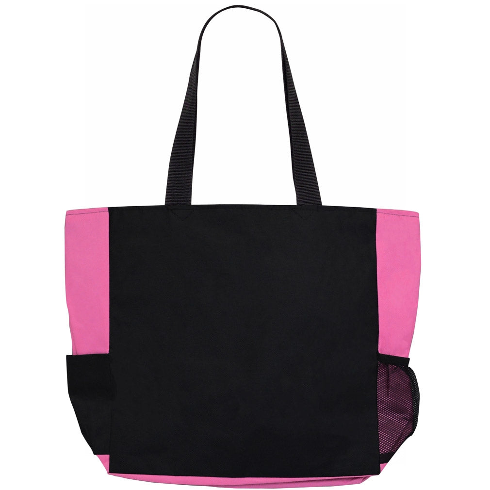 "Fight Like a Girl Script" Dakota Tote Bag - Pink
