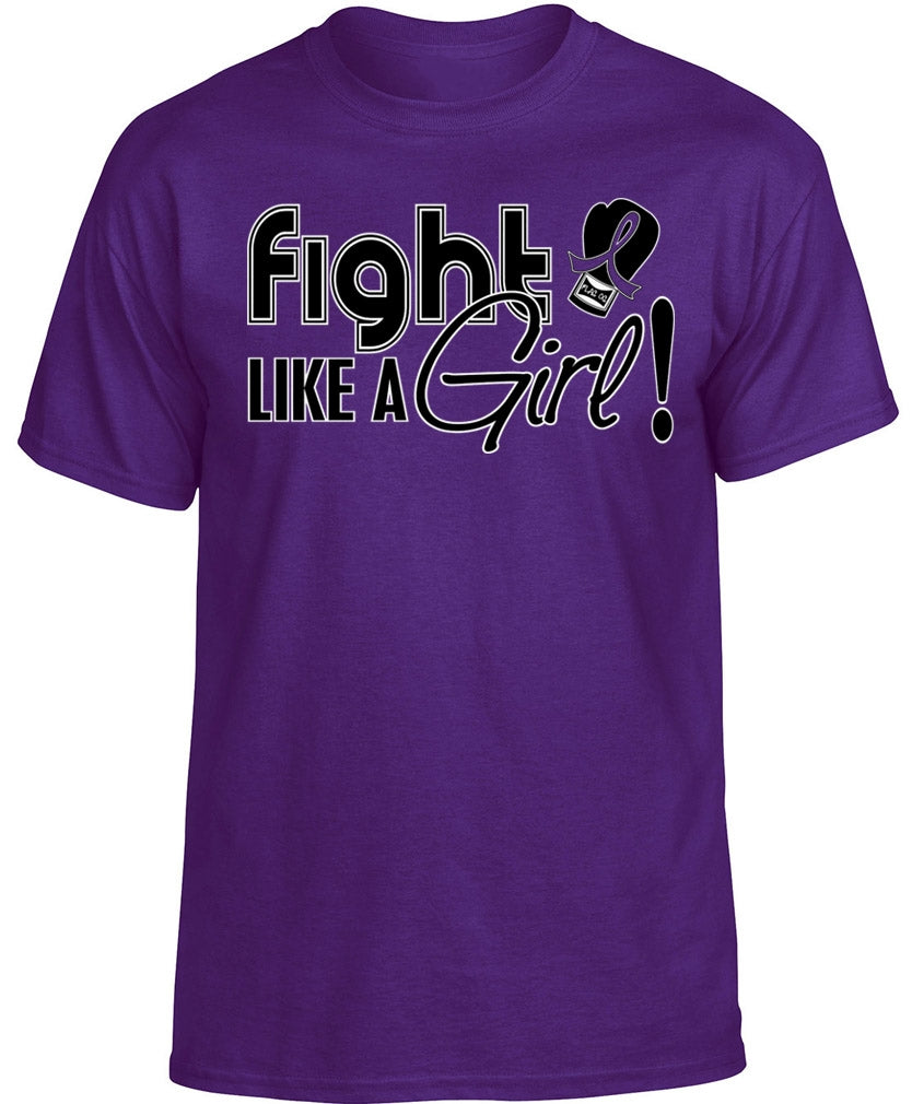 Fight Like a Girl Signature Unisex T-Shirt - Purple