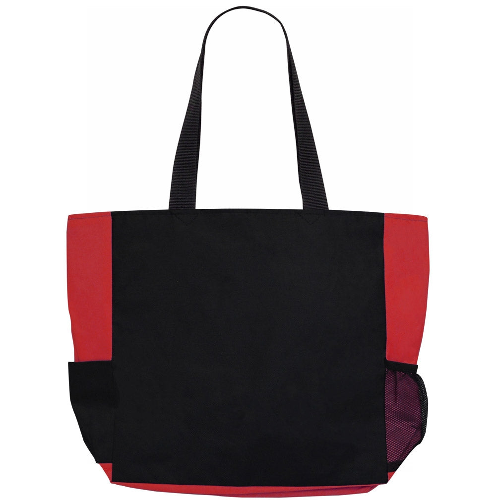 Back of Fight Like a Girl Knockout Dakota Tote Bag - Red