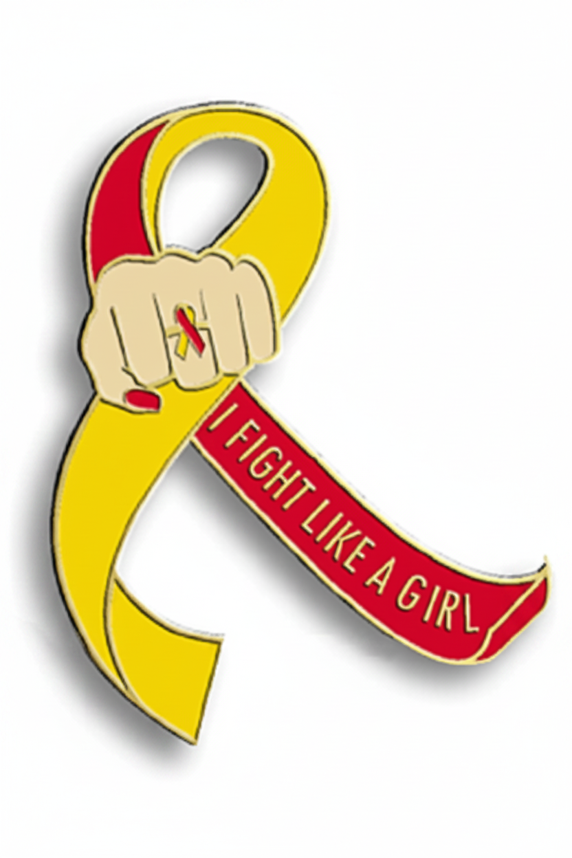 Fight Like a Girl Lapel Pin - Hepatitis C