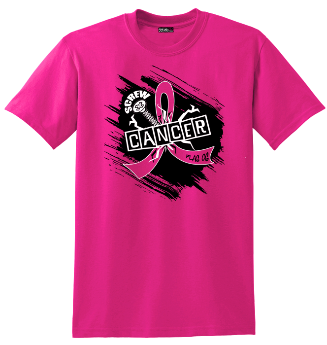 Screw Cancer in Hot Pink for Breast Cancer