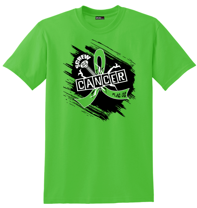 Screw Cancer In Lime Green For Non-Hodgkin's Lymphoma