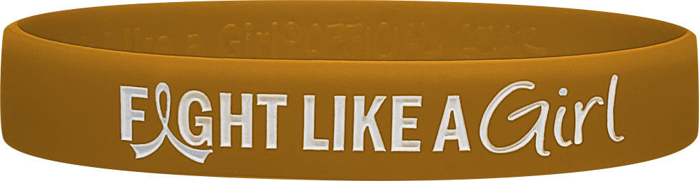 Fight Like a Girl Wristband - Amber
