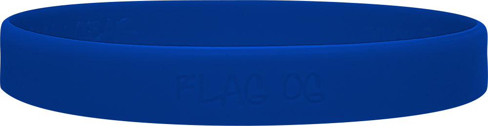 Fight Like a Girl Hybrid Silicone Wristband - Blue