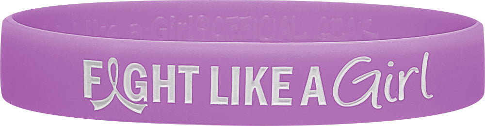 Fight Like a Girl Wristband - Lavender