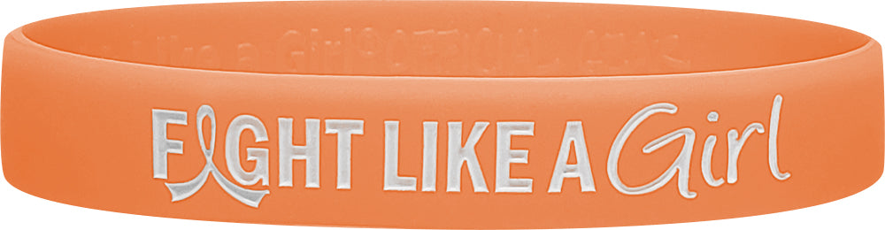 Fight Like a Girl Wristband - Peach