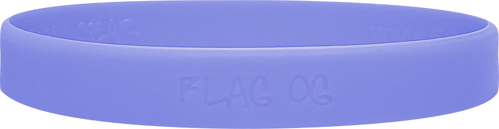 Fight Like a Girl Hybrid Silicone Wristband - Periwinkle