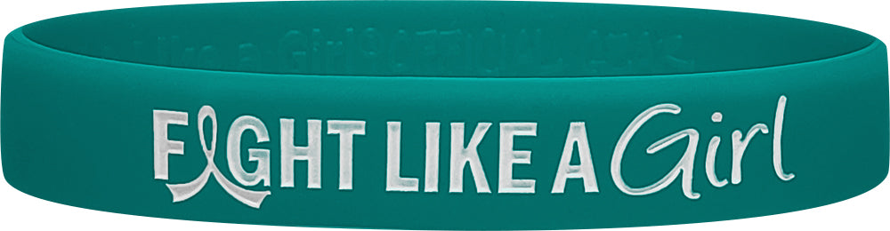 Fight Like a Girl Wristband - Teal