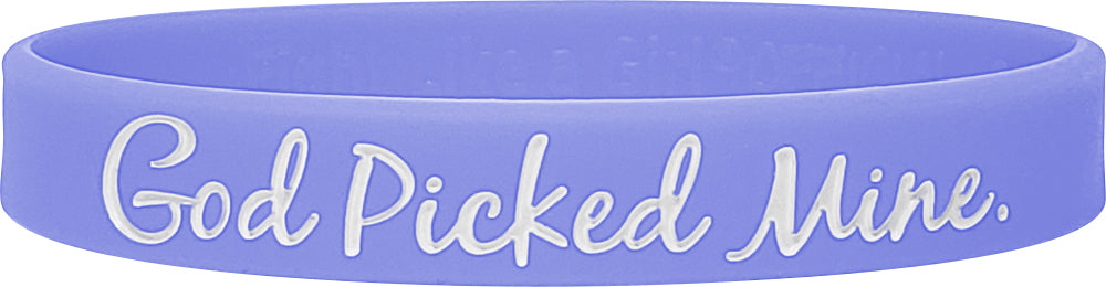 Heaven Needed a Hero Silicone Wristband - Periwinkle
