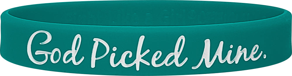 Heaven Needed a Hero Silicone Wristband - Teal
