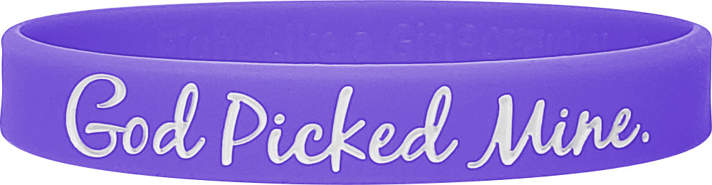 Heaven Needed a Hero Silicone Wristband - Violet