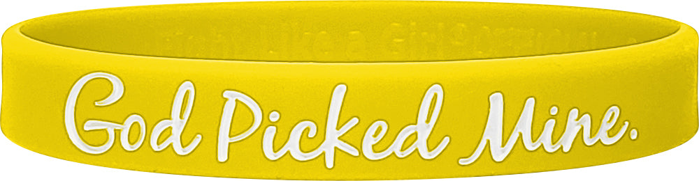 Heaven Needed a Hero Silicone Wristband - Yellow