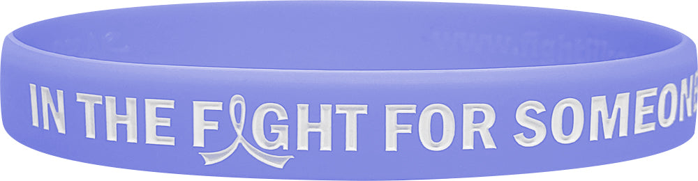 In the Fight for Someone I Love Silicone Wristband - Periwinkle
