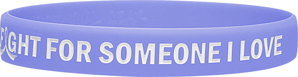 In the Fight for Someone I Love Silicone Wristband - Periwinkle