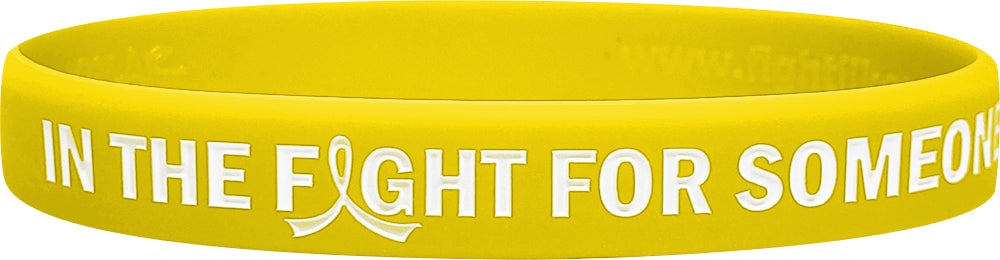 In the Fight for Someone I Love Silicone Wristband - Yellow