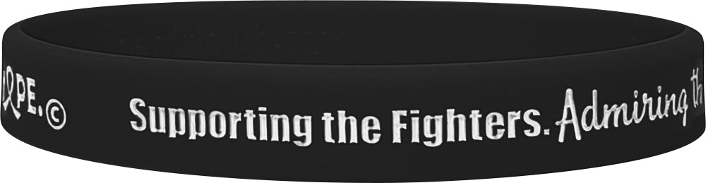 "Supporting Admiring Honoring" Ink-Filled Silicone Wristband - Black