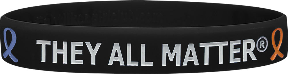 They All Matter Silicone Wristband - Black