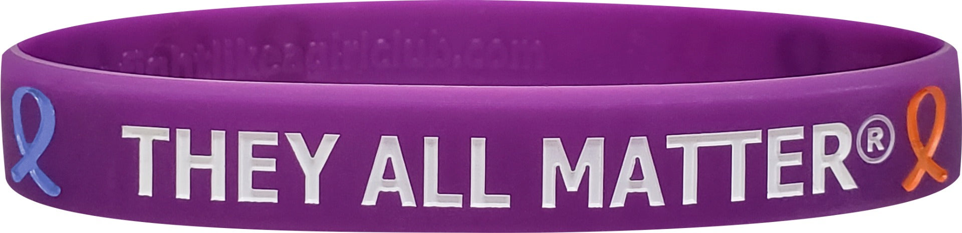 They All Matter Silicone Wristband - Blackberry