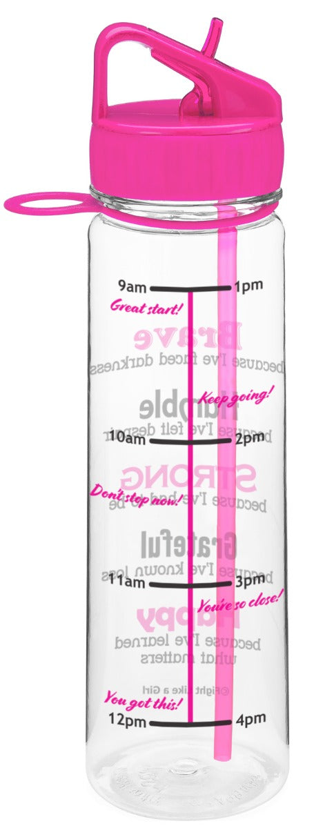 Brave SlimKim Water Bottle - Hot Pink