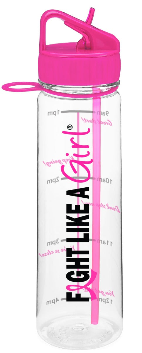 "Fight Like a Girl Hybrid" SlimKim II Water Bottle - Hot Pink