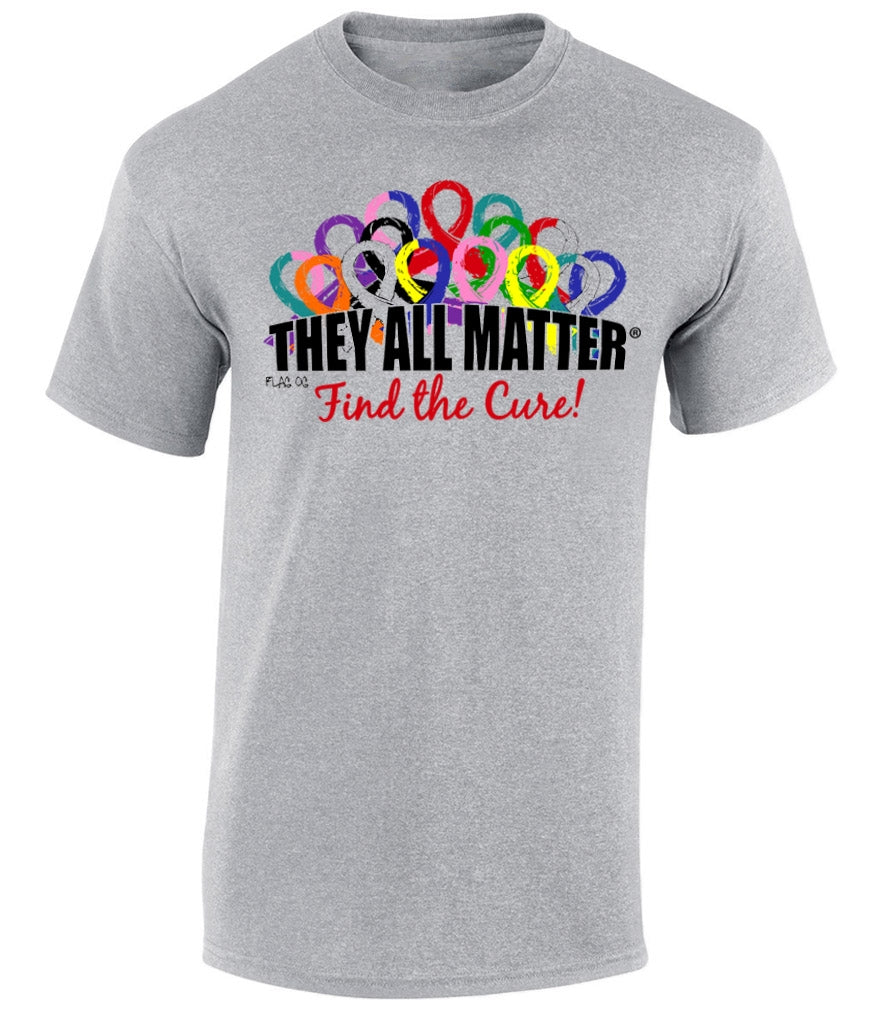 They All Matter Unisex T-Shirt - Heather Grey (MISPRINT)