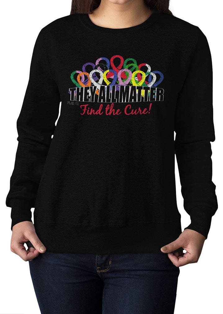 "They All Matter" Unisex Sweatshirt - Black
