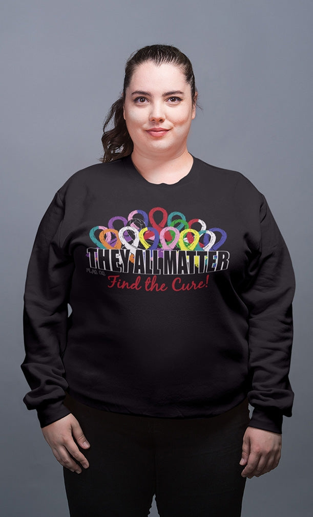 "They All Matter" Unisex Sweatshirt - Black