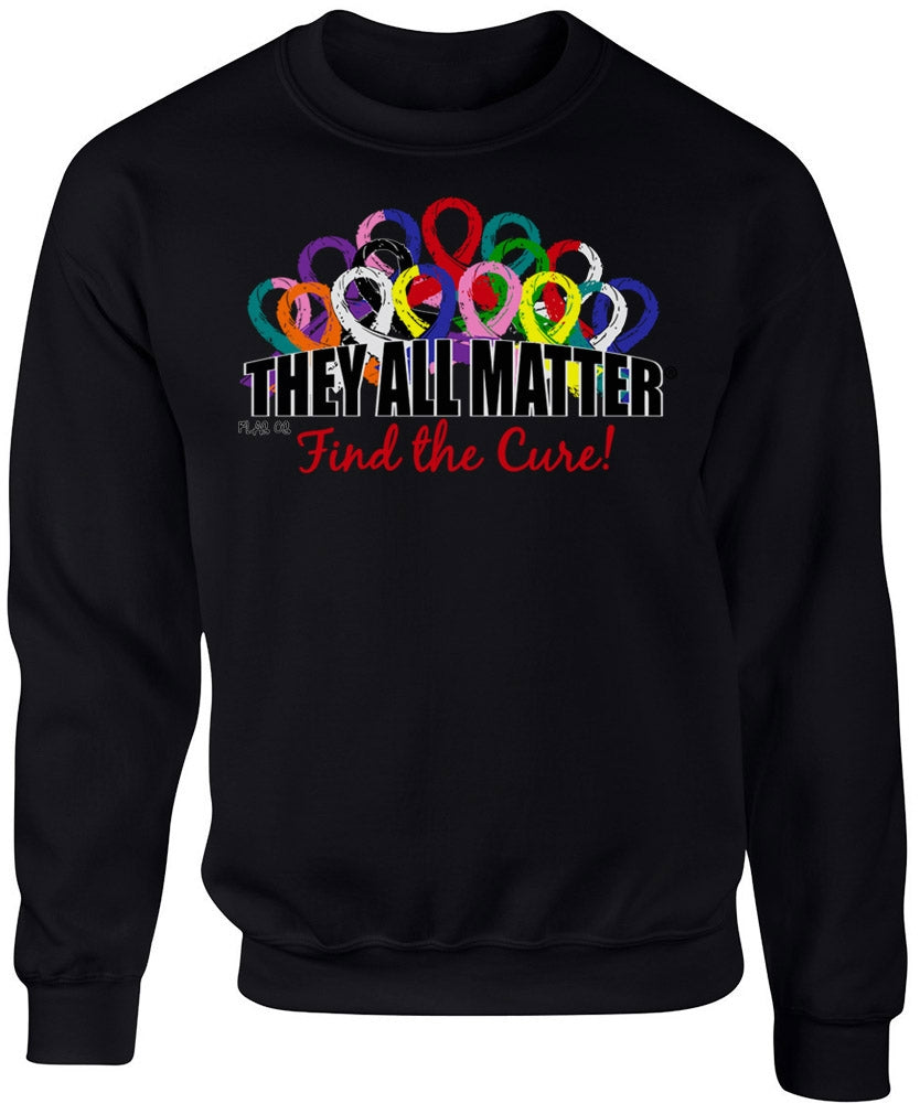 "They All Matter" Unisex Sweatshirt - Black
