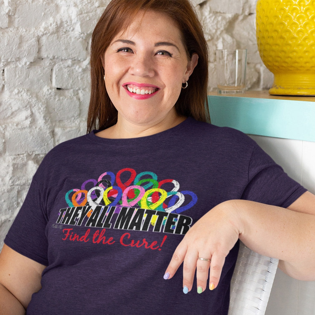 They All Matter Unisex T-Shirt - Blackberry