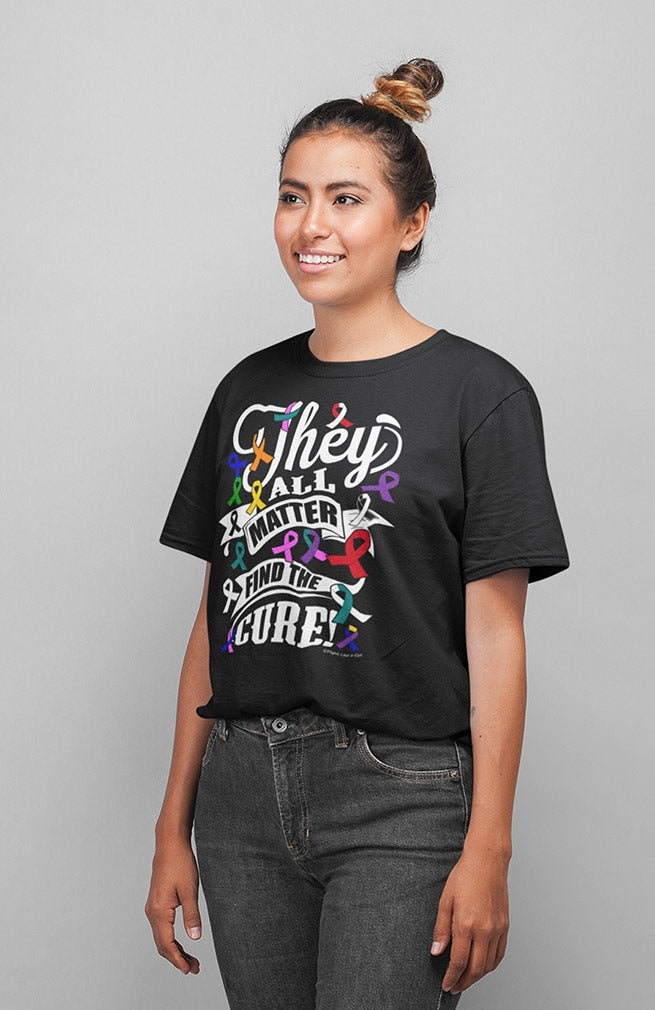 "They All Matter 2" Unisex T-Shirt - Black