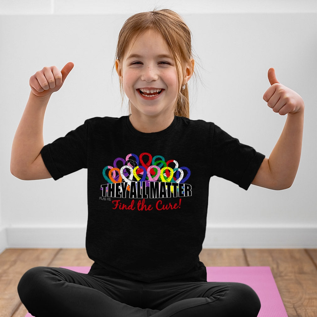 "They All Matter" Youth T-Shirt - Black