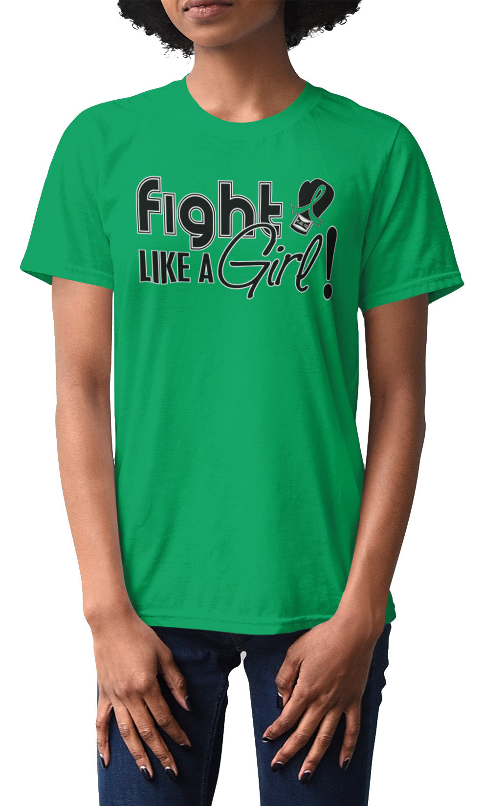 Fight Like a Girl Signature Unisex T-Shirt - Green