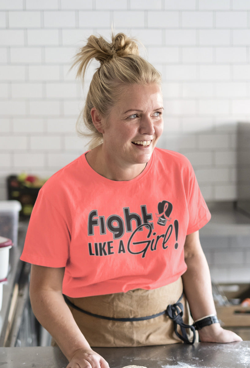 Fight Like a Girl Signature Unisex T-Shirt - Peach