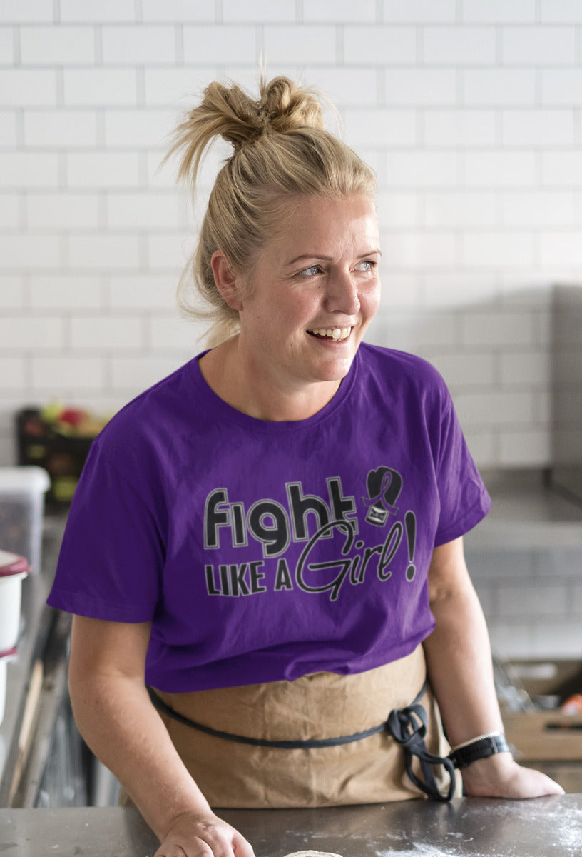 Fight Like a Girl Signature Unisex T-Shirt - Purple