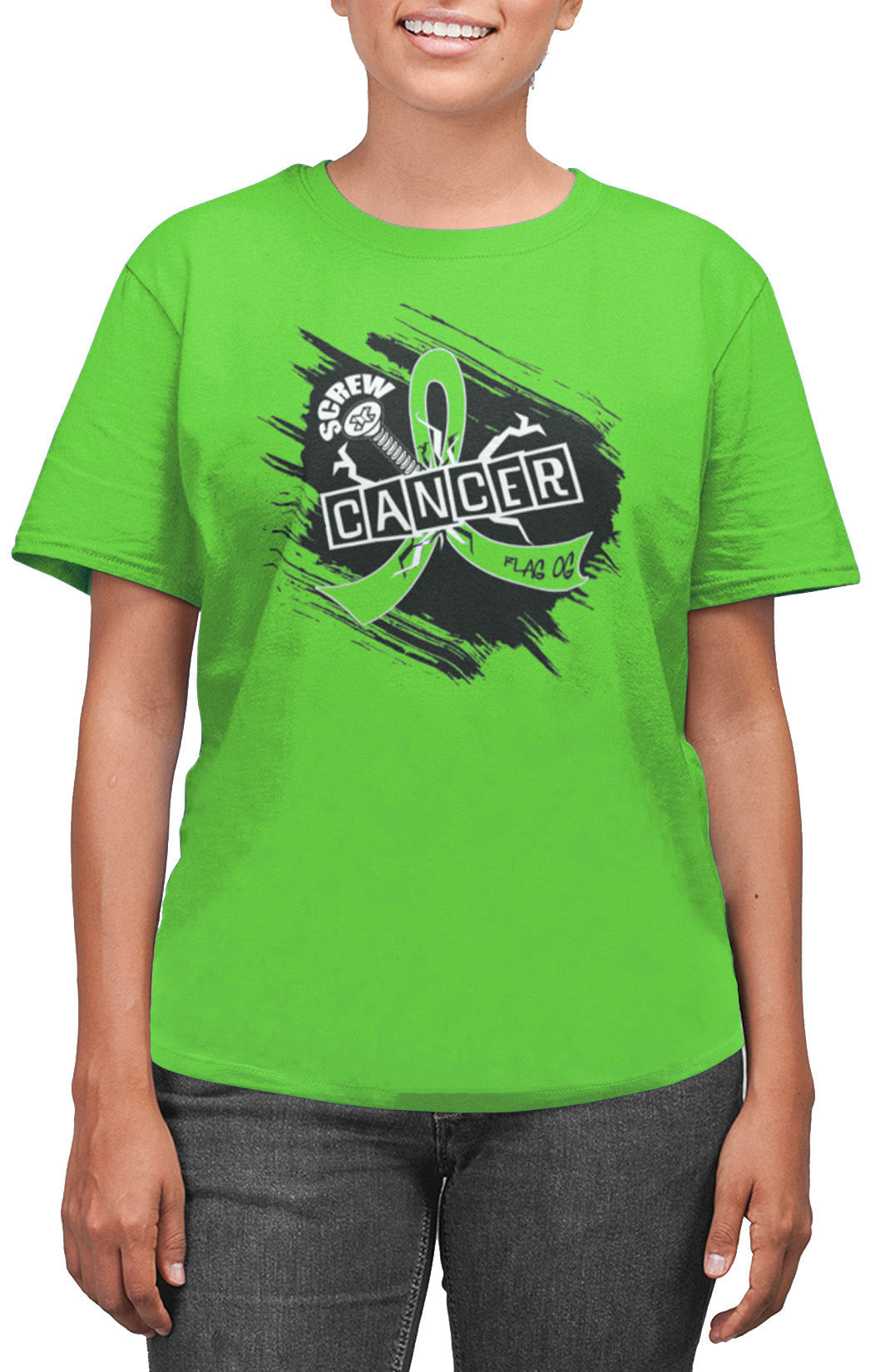 Screw Cancer Unisex T-Shirt - Lime Green