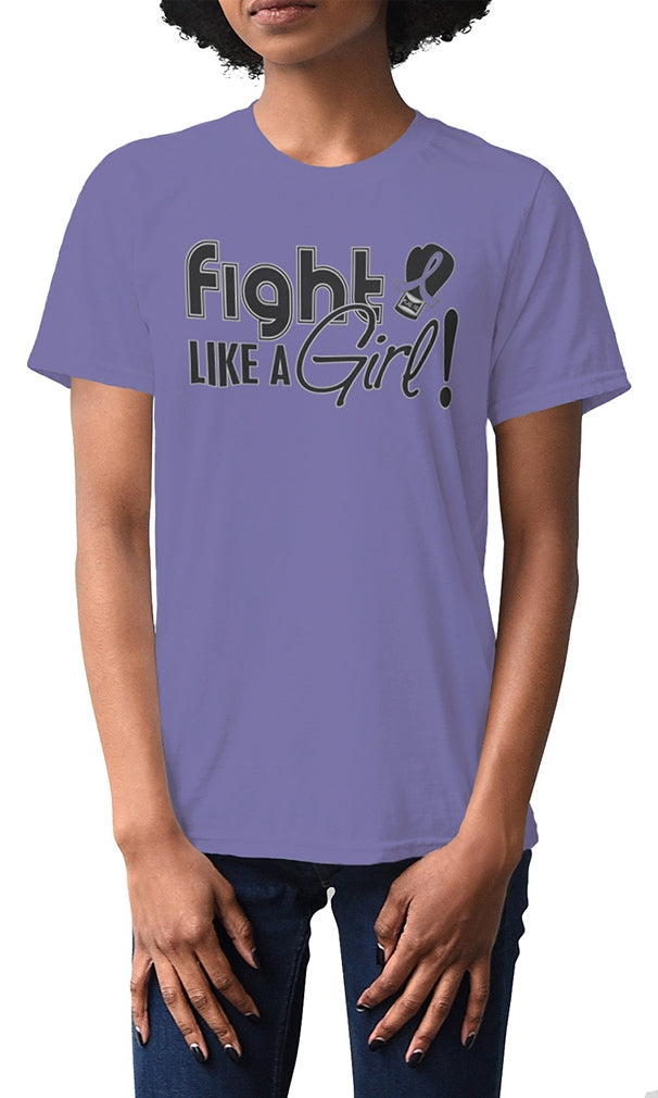 "Fight Like a Girl Signature" Unisex T-Shirt - Violet